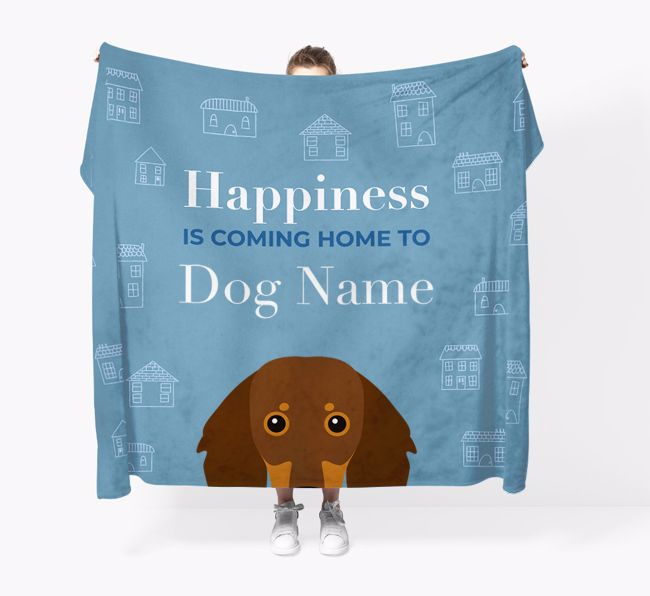 Happiness Is: Personalised {breedFullName} Throw Blanket